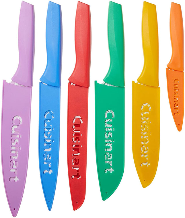 Cuisinart C55-12PR2 Advantage Color Collection - Juego de cuchillos de 12 piezas de colores surtidos