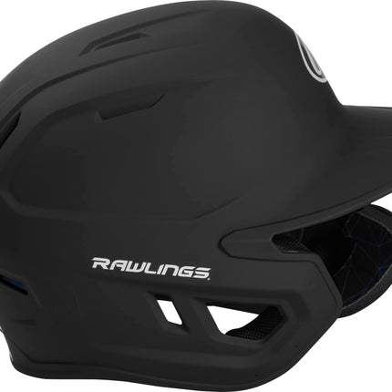 Rawlings Mach 1-Tone Right Batting Helmet W/Adjustable Face Guard Right Handed Adjustable, Senior, Matte Black