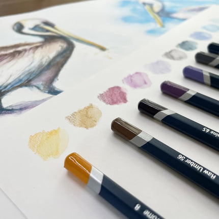Derwent Set of 72 Watercolour Pencils With Hexagonal Barrel, Professional Quality, For Adults, Students, Amateurs & Professionals, Ideal For Painting and Drawing
