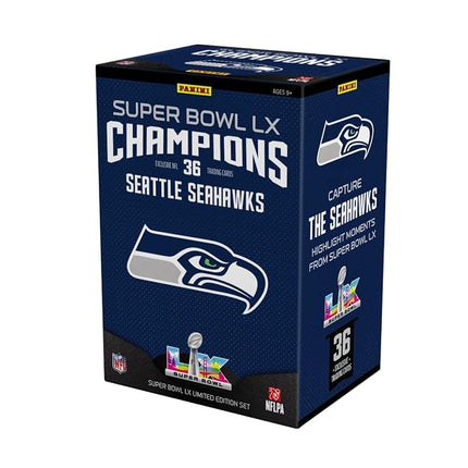 Panini Super Bowl LX Champions Seattle Seahawks Trading Cards Set, 36 Cards, Limited Edition, NFL Licensed