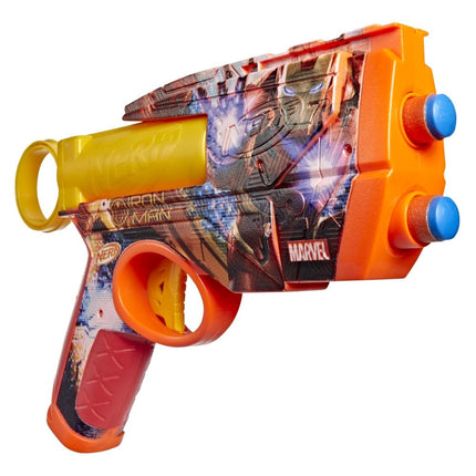 Nerf Marvel Iron Man Dart Blaster | 4 Nerf N1 Foam Darts | Iron Man-Inspired Blaster Skin Designs | Kids Gifts |Outdoor Toys & Games for Ages 8+ (Amazon Exclusive)
