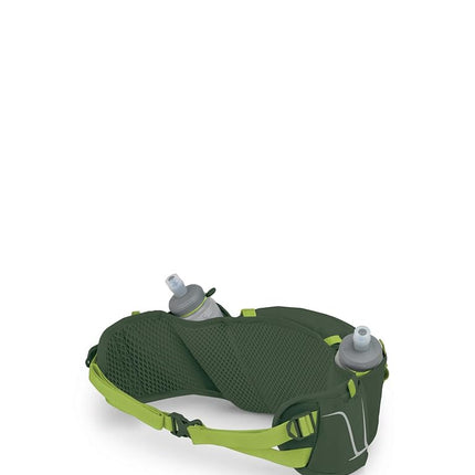 Osprey Duro Dyna Hydration Waist Pack with Hydraulics Soft Flasks for Running, Seaweed Green/Limon
