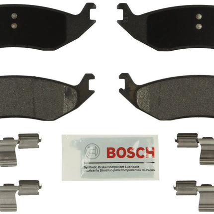 BOSCH BE967H Blue Ceramic Disc Brake Pad Set with 