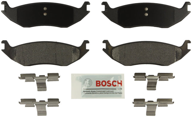 BOSCH BE967H Blue Ceramic Disc Brake Pad Set with 