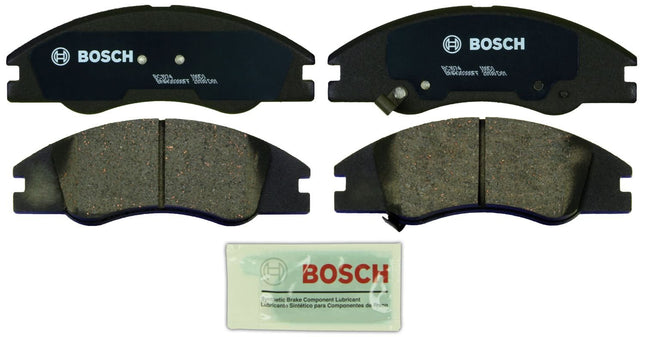 Bosch BC1074 QuietCast Premium Ceramic Disc Brake Pad Set For Kia: 2004-2009 Spectra, 2005-2009 Spectra5; Front