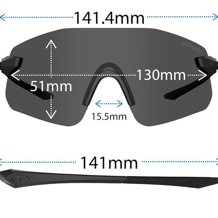 Tifosi Optics Sunglasses Vogel SL (Satin Clear, Clear Lens)
