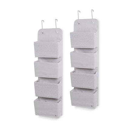 Delta Children GAP babyGap 2-Pack Over the Door Storage Organizer with 4 Pockets, Grey