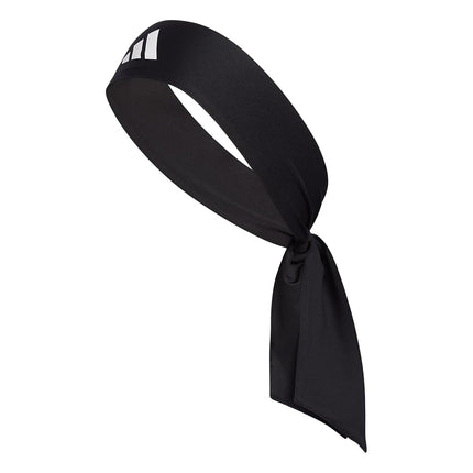 adidas Alphaskin Tie Headband, Black/White/2, One 