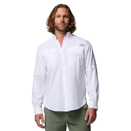 Columbia Men's Tamiami II Long Sleeve Shirt, White