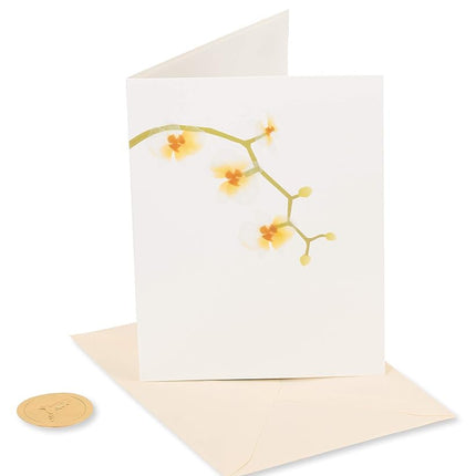Papyrus Elegant Blank Cards with Envelopes, Rose and Orchid (2-Count)