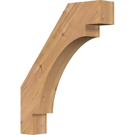 Ekena Millwork BRC04X18X22MRC00SWR Merced Smooth Brace, 3 1/2" Width x 18" Depth x 22" Height, Western Red Cedar