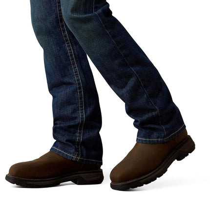 Ariat Men's Flame Resistant M4 Low Rise Boot Cut Jean, Shale, 42W x 36L