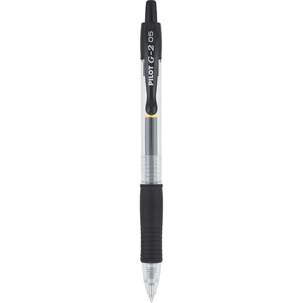 Pilot G2 Retractable Premium Gel Ink Roller Ball Pens, Extra Fine Point, Black, Box of 12 -31002