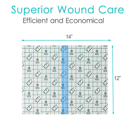 Hola Health Shower Protector [Pack of 14], 12" x 14" Dialysis Catheter Shower Cover Shower Shields PD PICC Line Water Barrier, Waterproof Wound Bandage Protector Disposable Transparent