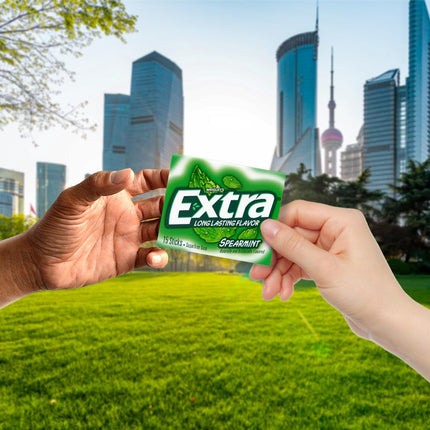 Wrigleys Extra Spearmint Sugarfree Chewing Gum Box Of 10 x 15 Stick Packs