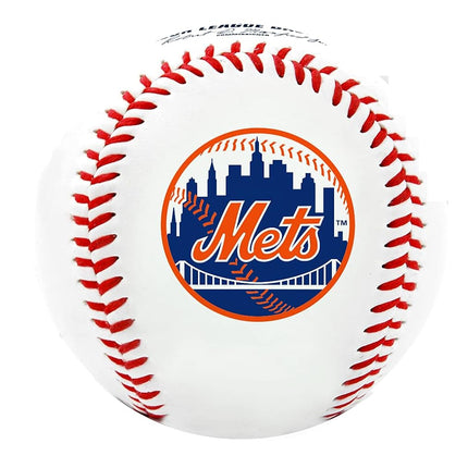 Balle de baseball officielle Rawlings MLB New York Mets, blanche