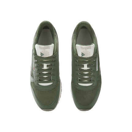 Reebok Unisex-Adult Classic Leather V1 Sneaker, Breakaway Green/Breakaway Green/Hazy Grey, 12.5 Women/11 Men