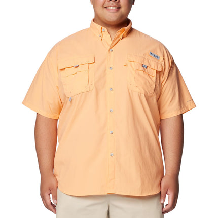 Columbia Men's PFG Bahama II Short Sleeve Shirt, Bright Nectar, 1X