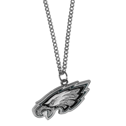 Siskiyou Sports NFL Philadelphia Eagles Women's NFL Chain Necklace with Small Pendant, 20", Silver