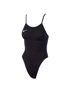 Mizuno EXER Women's Thin Strap Swimsuit, Black, Si