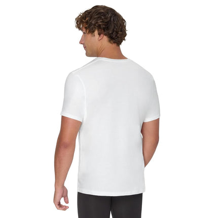 Hanes Men's Undershirt, Underarm Sweat Blocking Tee, White Crewneck T-Shirt, 3-Pack, White, XXL