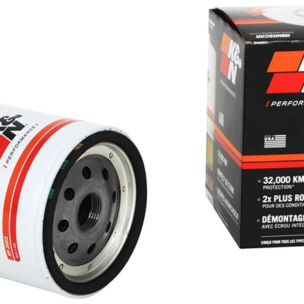 K&N Oil Filter - Spin-On 94x119mm compatible with Blue Bird, Sterling Truck, Chevrolet, GMC, Workhorse (HP-2002)
