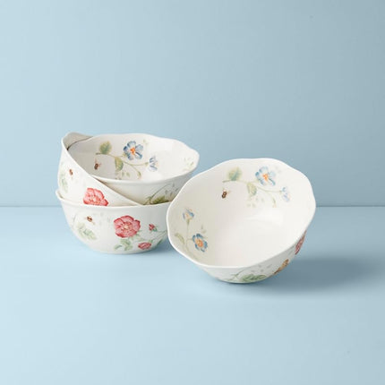 Lenox Butterfly Meadow 4-Piece Large All-Purpose Bowls, 4.03, Multi
