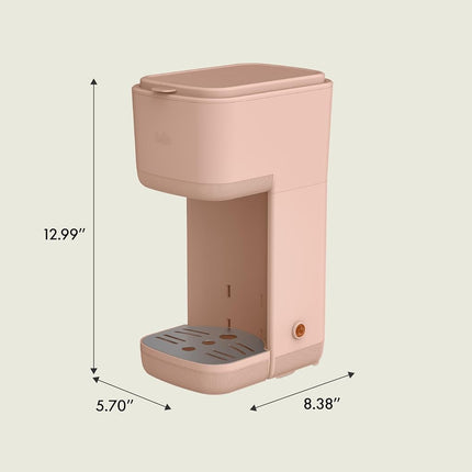 Bella - Cafetière monodose, compatible avec les dosettes K-Cup et le café moulu, avec accessoires amovibles, réglables, à arrêt automatique et réutilisables lavables au lave-vaisselle, pour des préparations de 17 cl à