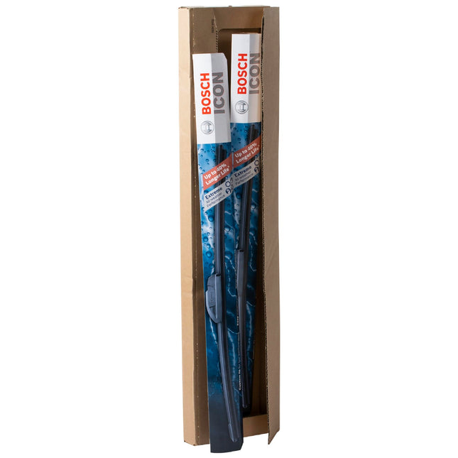 Bosch ICON Wiper Blades 26A20A (Set of 2) Fits Acura: 19-14 MDX, Ford: 14-07 Edge, Toyota: 19 Avalon, 18-19 Carmy, Volkswagen: 14-09 Routan +More, Up to 40% Longer Life, Frustration Free Packaging
