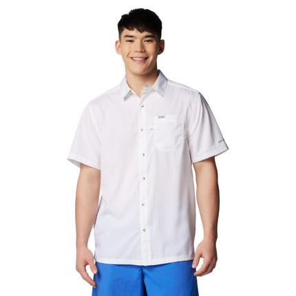 Columbia Men's Standard Slack Tide Camp Shirt, Whi