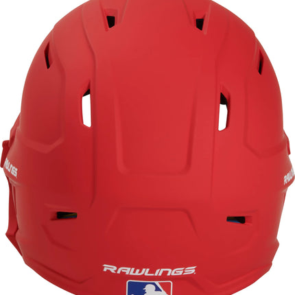 Rawlings Adjust Baseball Batting Helmet Adjustable Baseball Helmet Matte Mach-1 Tone with RHB ADJEXT, Senior, Scarlet Matte 2022, Unisex, SR (6 7/8-7 5/8)