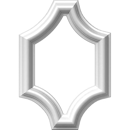 Ekena PNL08X12AS-02 8" W x 12" H P Ashford Molded Scalloped Wainscot Wall Panel, Primed, 8" x 12" x 1/2"