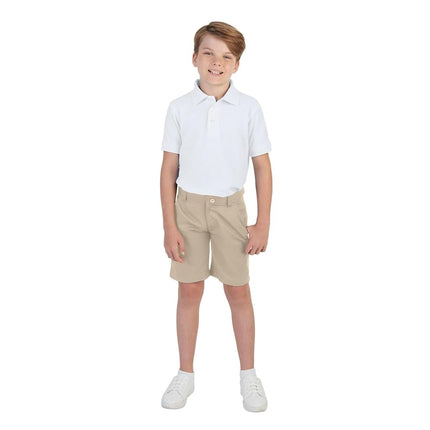 Chemise de uniforme polo piquée à manches courtes pour garçons French Toast (Standard et grande taille), Orange ensoleillé, 18-20