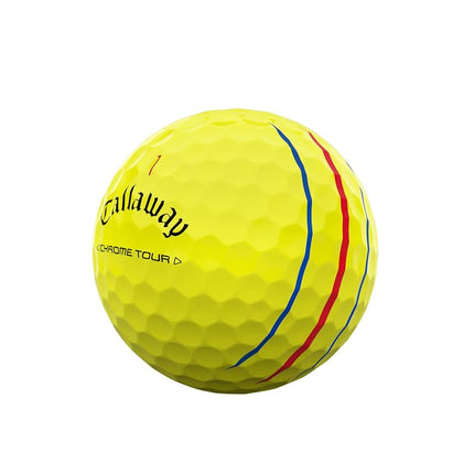 Callaway Golf Chrome Tour Golf Ball, Triple Track, Yellow