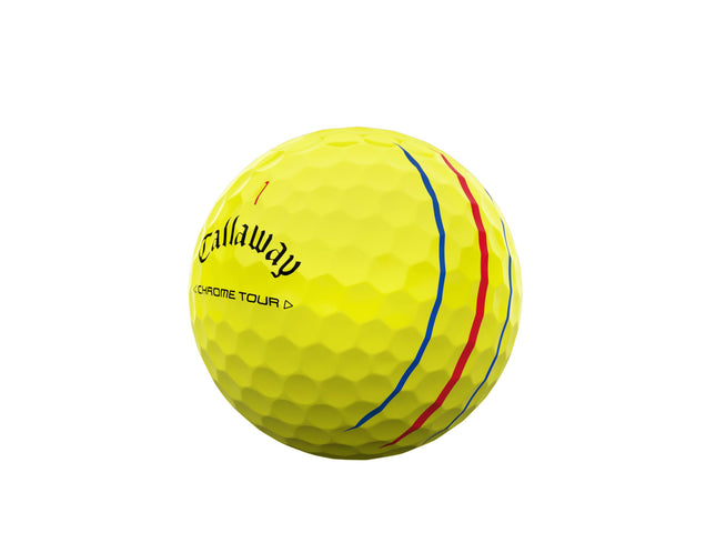 Callaway Golf Chrome Tour Golf Ball, Triple Track, Yellow