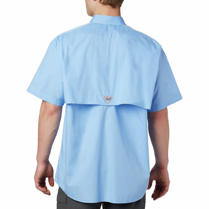 Columbia Men’s Bonehead Short-Sleeve Work Shirt, Comfortable and Breathable, White Cap, Large
