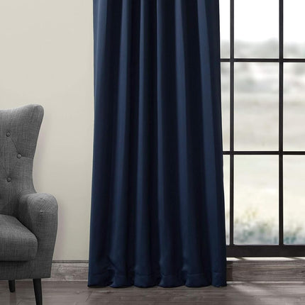HPD Half Price Drapes Curtain For Room Darkening 50 X 84 (1 Panel), BOCH-193810-84, Navy Blue