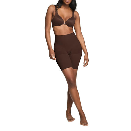 Spanx Womens Assets By Mid-Thigh Short-Seamless Sh