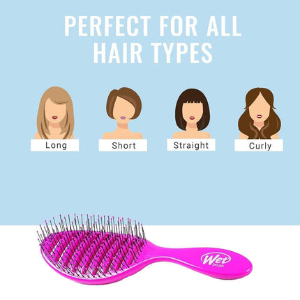 WetBrush Speed Dry Detangler With Heat Resistant HeatFlex Bristles and Open Vent Design to Dry Hair Faster, Gentle on All Hair Types, Metallic Marble Collection, Onyx