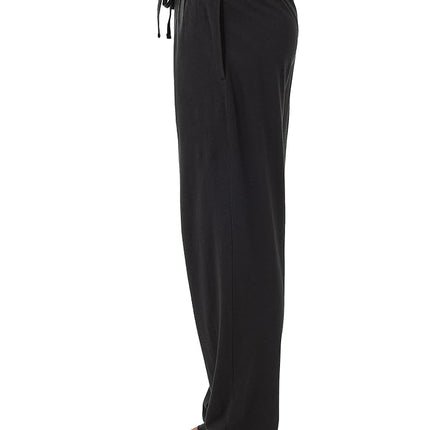 Fruit of the Loom Men's Extended Sizes Jersey Knit Sleep Pant, Black/Black (2-pack), 6X Plus
