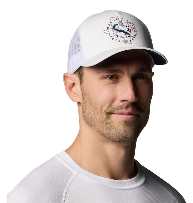 Columbia Statetriot Mesh Ball Cap, White/Collegiat