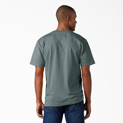 Dickies Men's Heavyweight Crew Neck Short Sleeve Tee T-Shirt, Smoke Blue, S