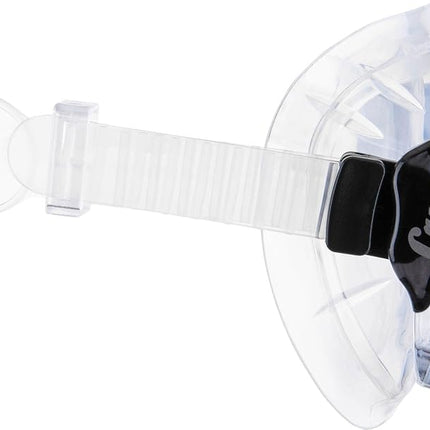 CRESSI Big Eyes Mask Clear/Azure - Single Big Eyes Mask for Diving and Snorkelling, Transparent/Azure, One Size, Adults