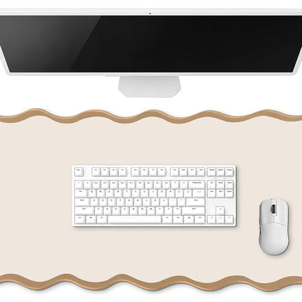 Hahafelt Scalloped Desk Mat Large Scalloped Piping