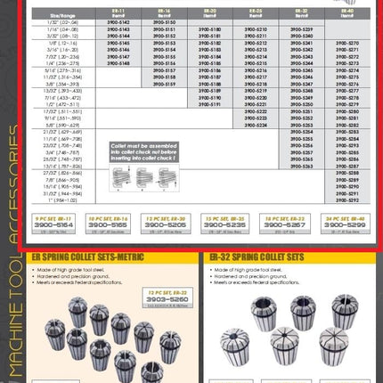 HHIP 3900-5273 ER-40 Spring Collet, 1/4"