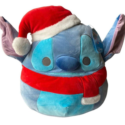 Squishmallow 12" Disney Stitch Santa Hat Christmas