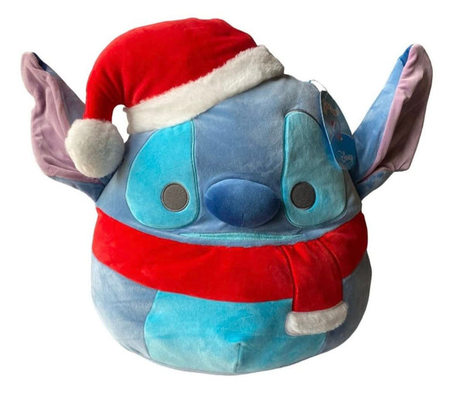 Squishmallow 12" Disney Stitch Santa Hat Christmas