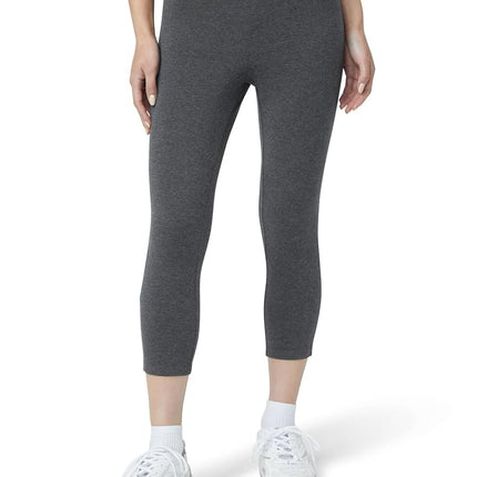 HUE Women's Wide Waistband Blackout Cotton Capri L