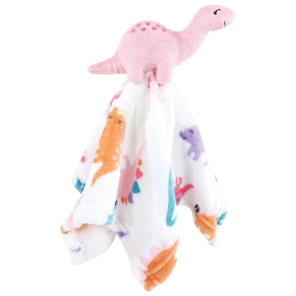 Hudson Baby Unisex Baby Animal Face Security Blanket, Cute-A-Saurus 3-Pack, One Size