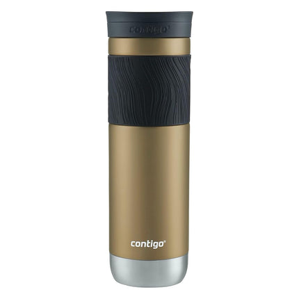 Contigo Byron Vacuum-Insulated Stainless Steel Travel Mug 24oz Chardonnay Color with Leak-Proof Lid Keeps Beverages Hot or Cold Perfect for Coffee Lovers Travelers Campers and Outdoor Activities